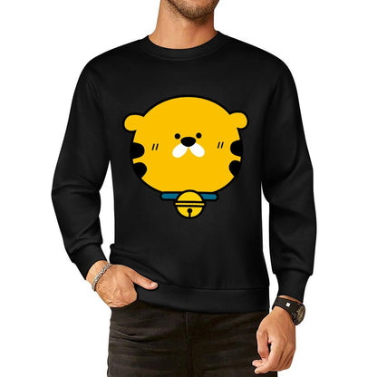 Front Patterned Long Sleeve TopCasual Smooth
