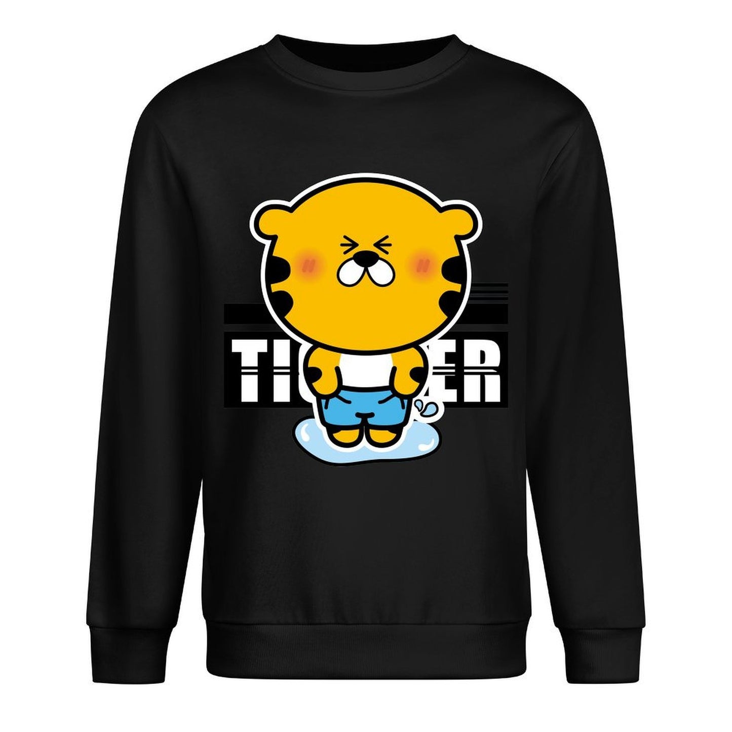 Front Patterned Long Sleeve TopHigh-Quality Sharp