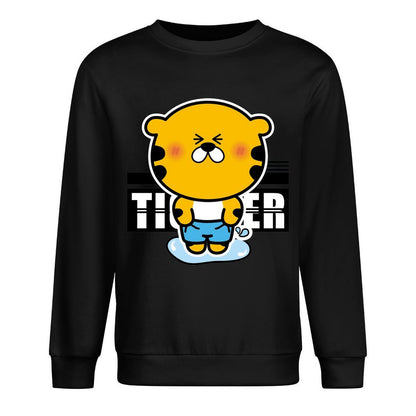 Front Patterned Long Sleeve TopHigh-Quality Sharp