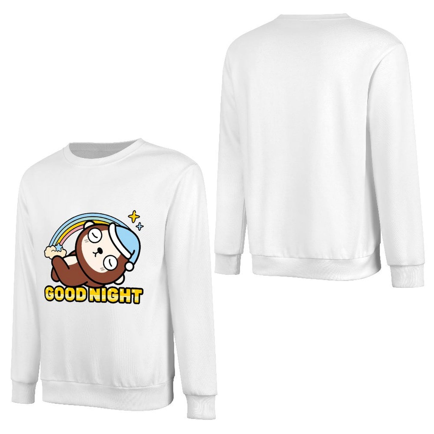 Front Patterned Long Sleeve TopEco-Conscious Print-Ready