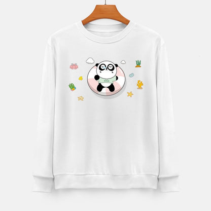 Front Patterned Long Sleeve TopSoft Easy-Care