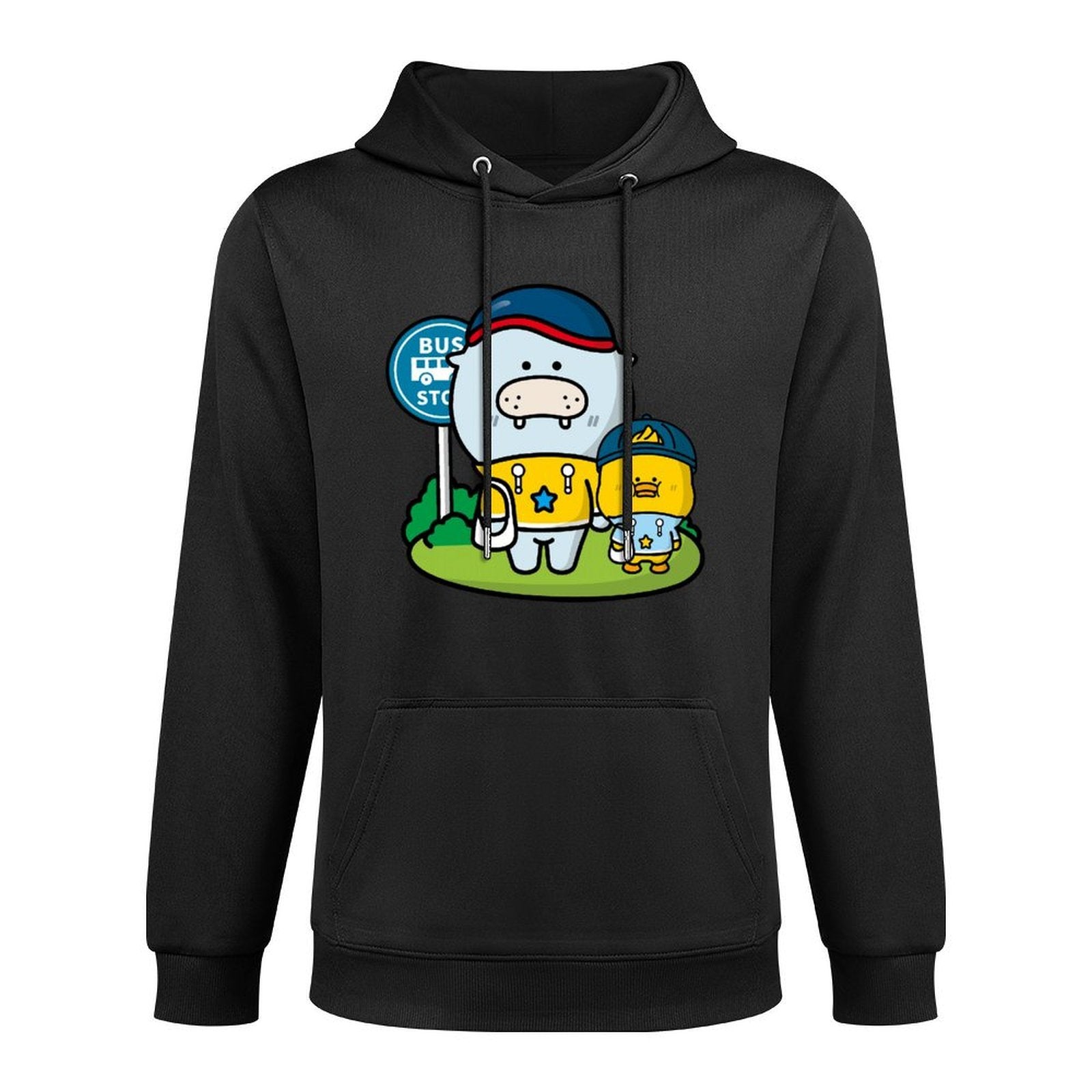 RelaxFit Neutral Front Graphic Hoodies