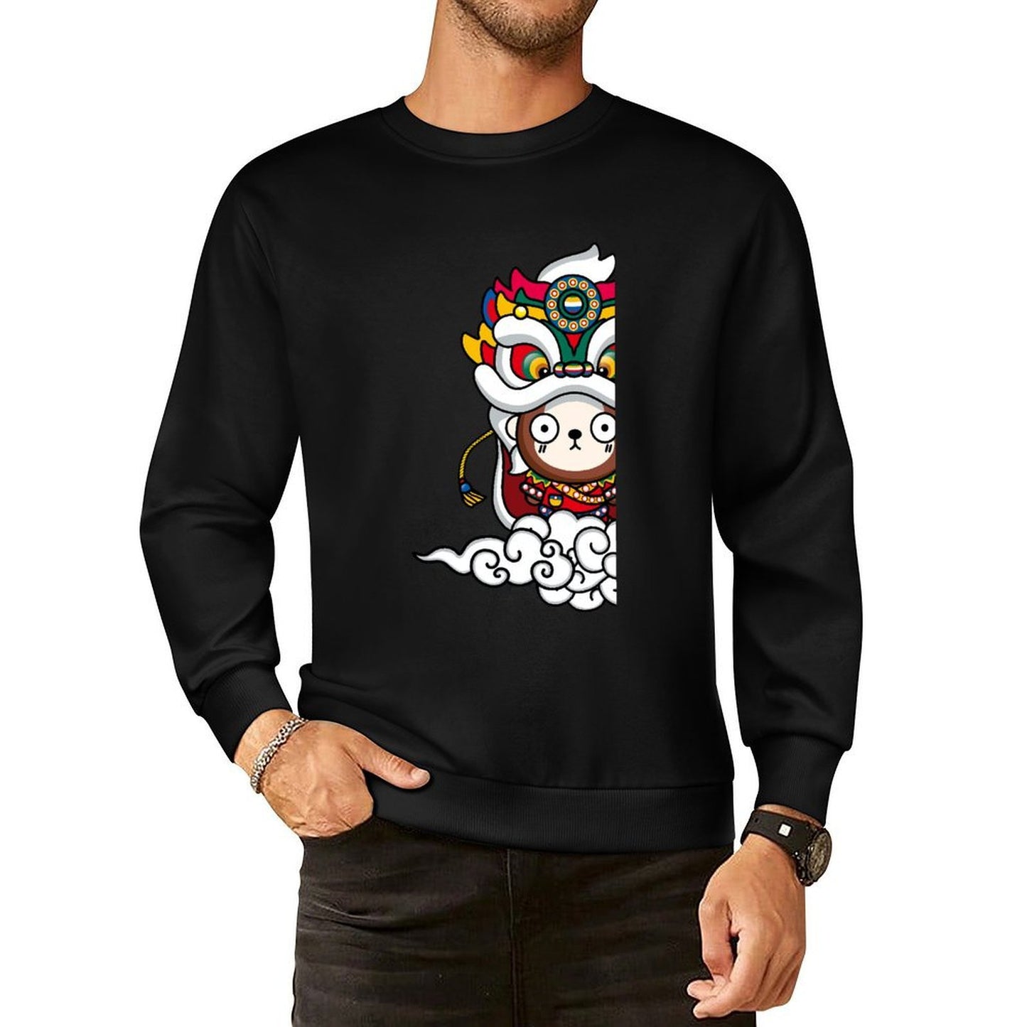 Front Patterned Long Sleeve TopHeritage On-Demand