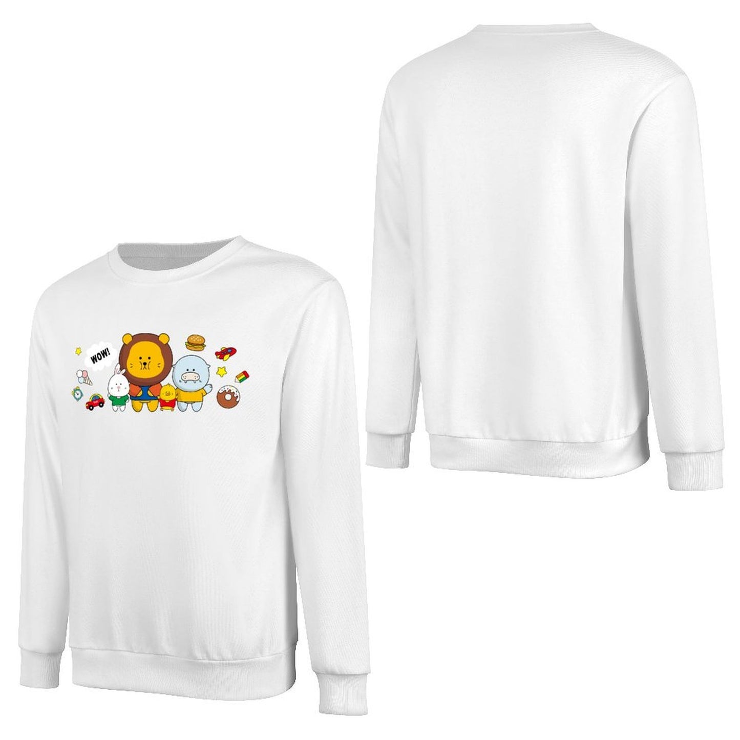 Front Patterned Long Sleeve TopEco / Sustainable Relaxed