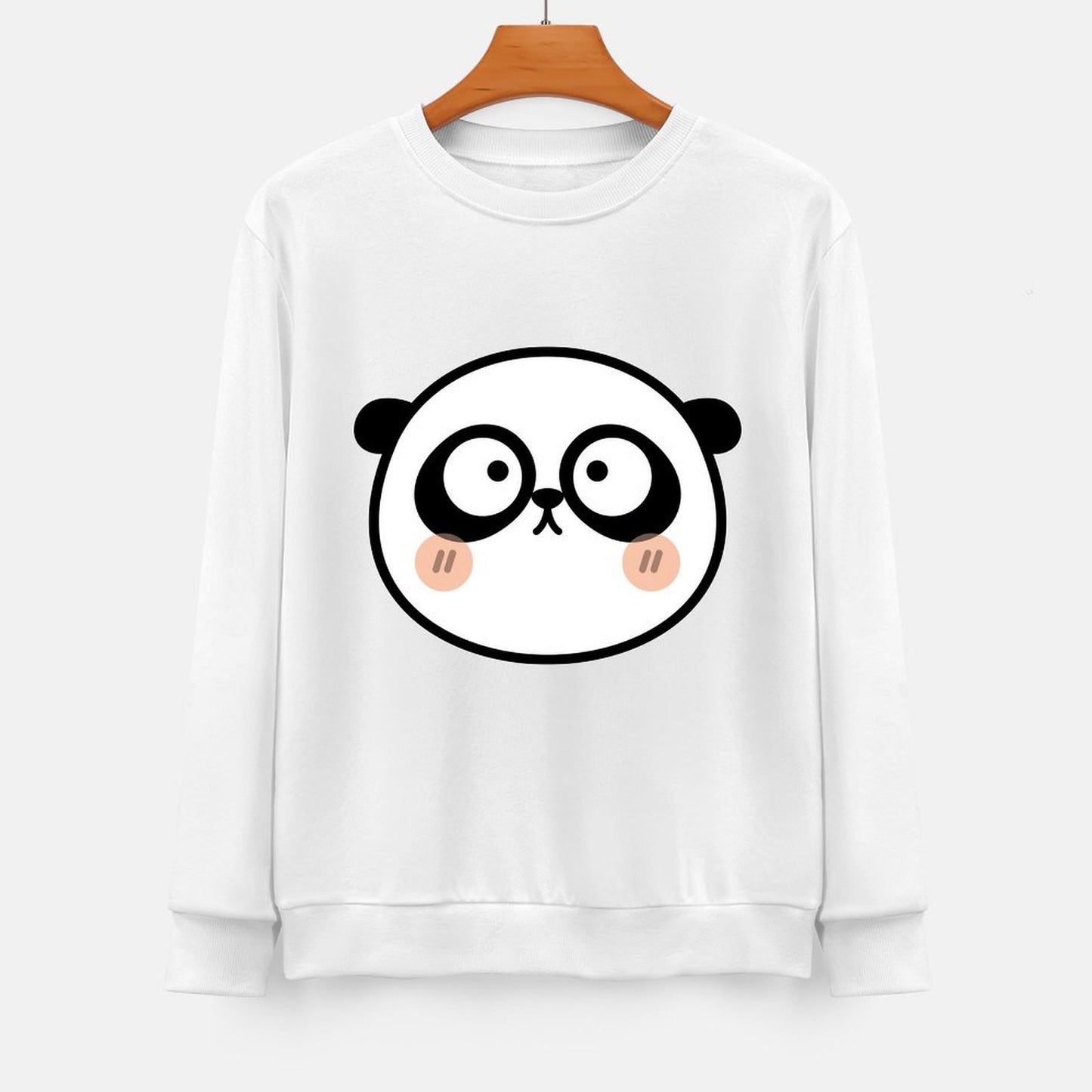 Front Patterned Long Sleeve TopCrisp Print Clean