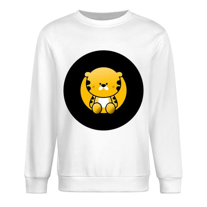 Front Patterned Long Sleeve TopVintage Batch-Printed