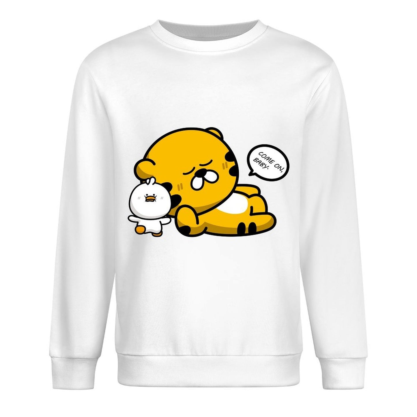 Front Patterned Long Sleeve TopComfortLine Colorfast