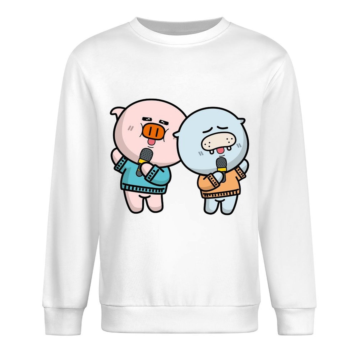 Front Patterned Long Sleeve TopSoftFeel Long Lasting