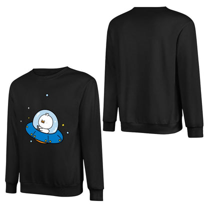 Front Patterned Long Sleeve TopClassicStyle Colorfast