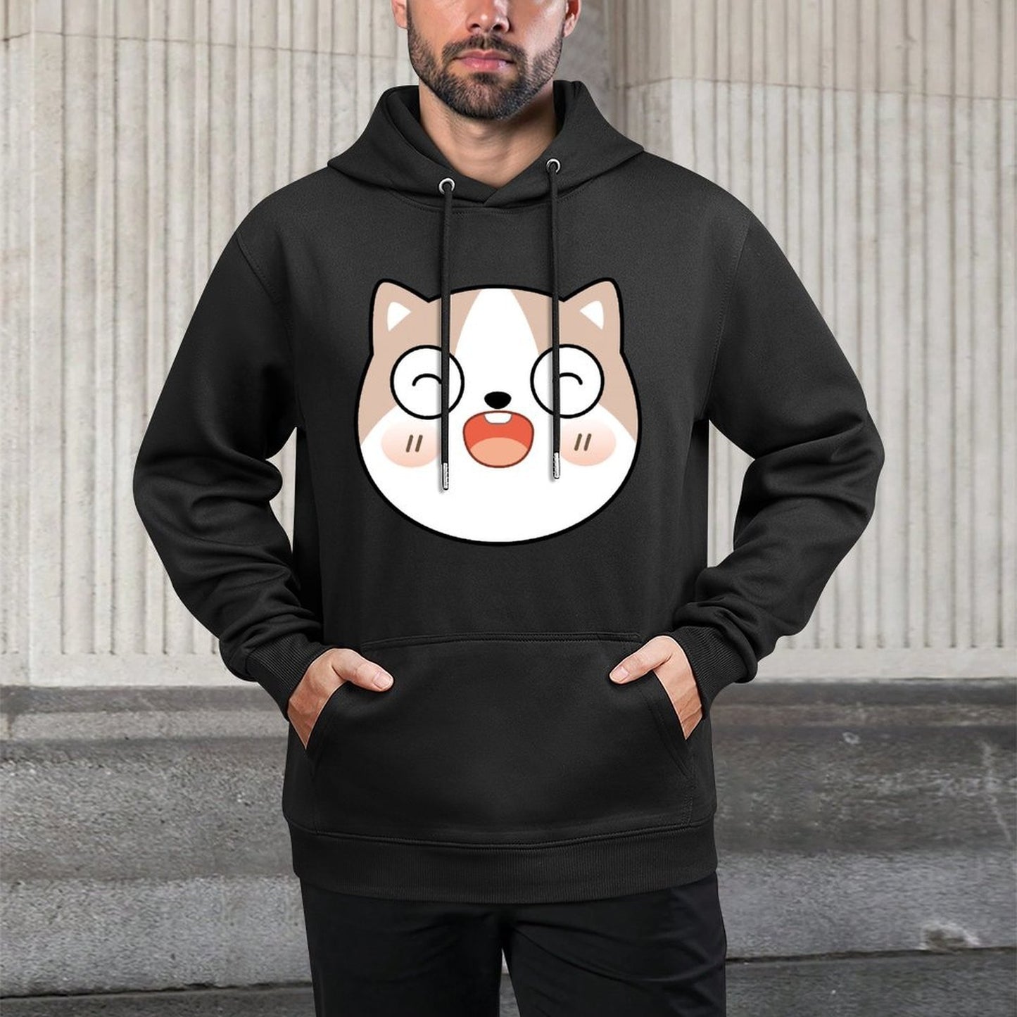 IPBR 250g Hooded Pocket Sweatshirt Front GraphicMen's Hooded  Sweatshirt4000507