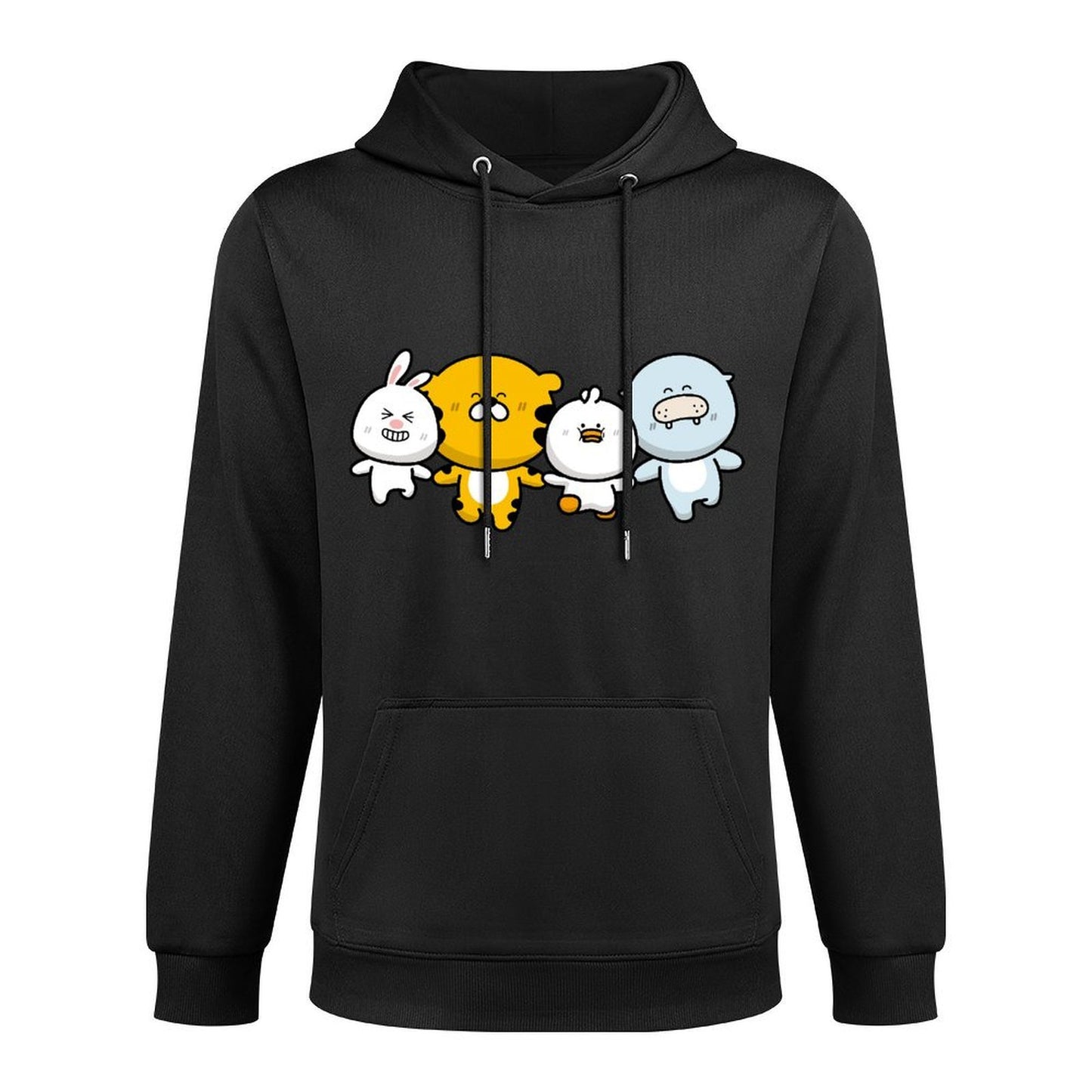 Front Graphic HoodiesDouble-Stitched Natural