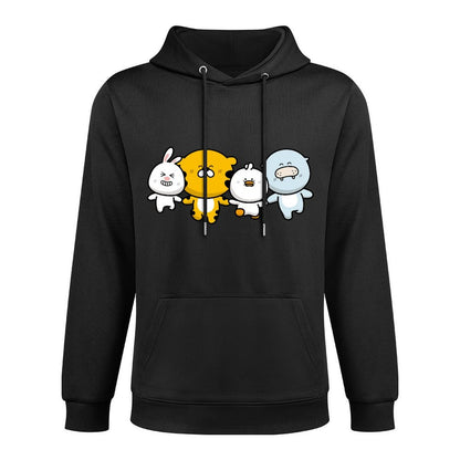 Front Graphic HoodiesDouble-Stitched Natural