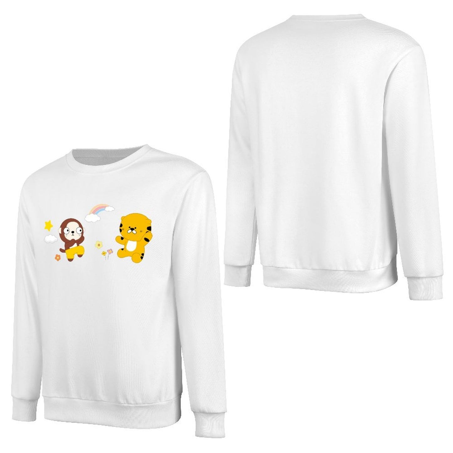 Front Patterned Long Sleeve TopOriginal Recycled