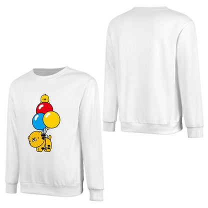 Front Patterned Long Sleeve TopBold Midweight