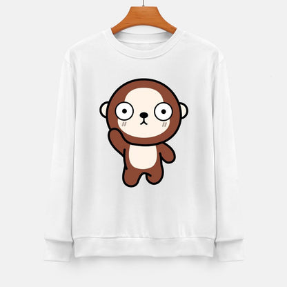 Front Patterned Long Sleeve TopShrink-Resistant TimelessStyle