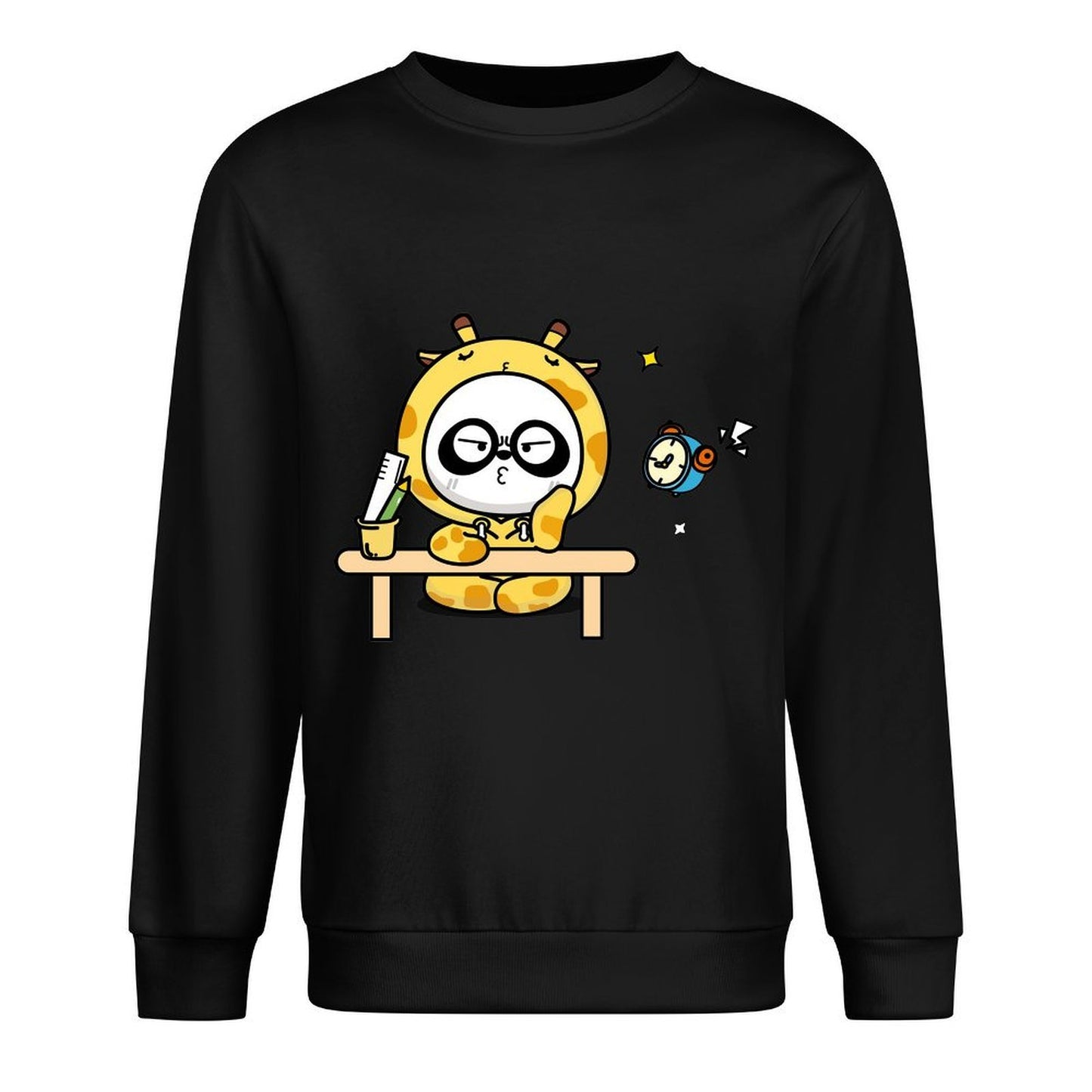 Front Patterned Long Sleeve TopNeutral Crisp Print