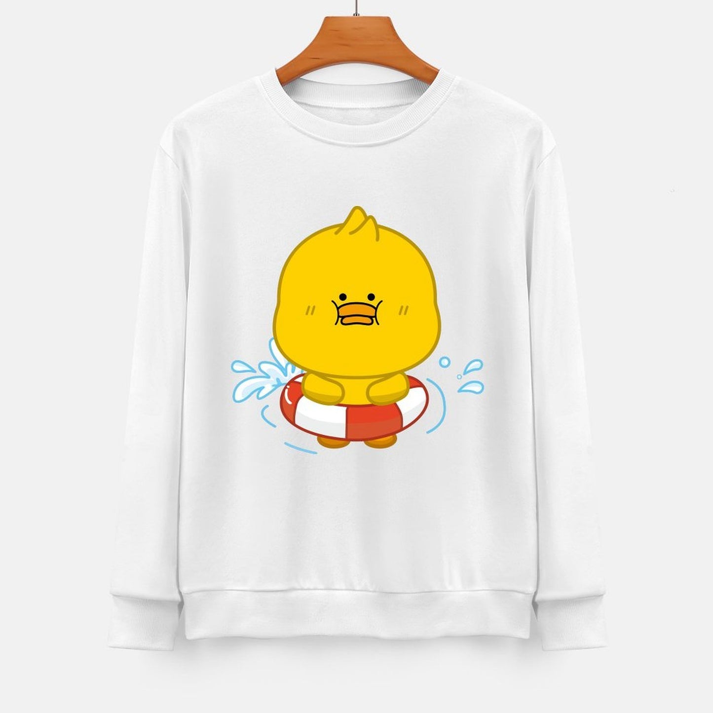 Front Patterned Long Sleeve TopEdition Tear-Resistant