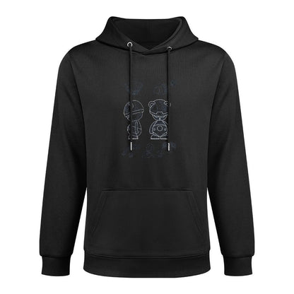 IPIB 250g Hooded Pocket Sweatshirt Front GraphicMen's Hooded  Sweatshirt6000008-1
