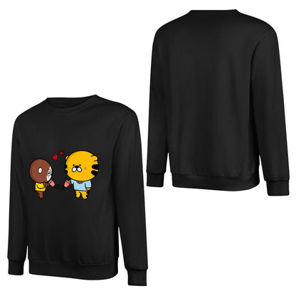 Front Patterned Long Sleeve TopBasicSeries Heat-Transfer