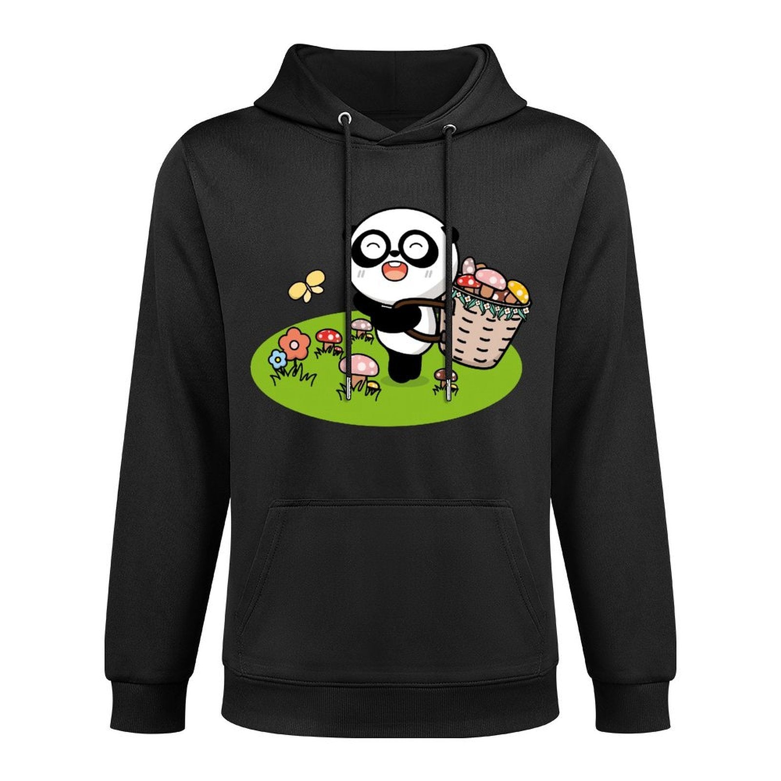 Crisp Print Natural Front Graphic Hoodies