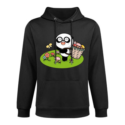 Crisp Print Natural Front Graphic Hoodies