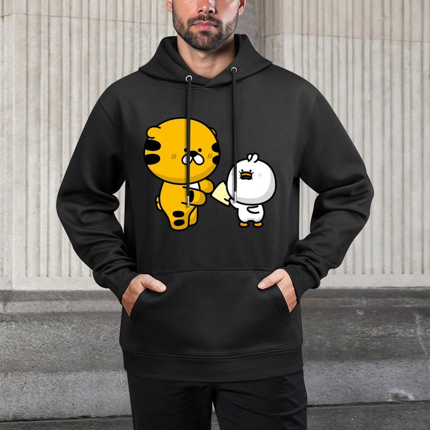 Minimal Street Front Graphic Hoodies