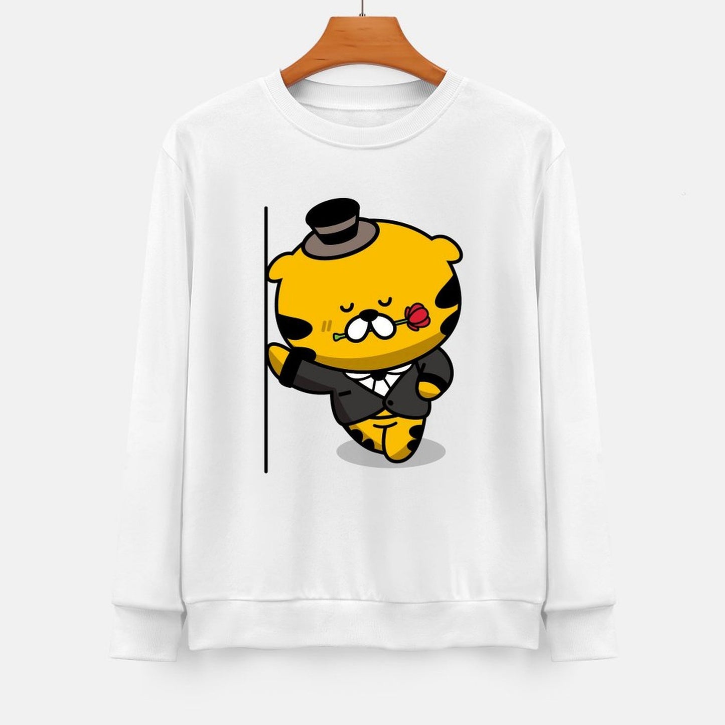 Front Patterned Long Sleeve TopDailyFit StreetStyle