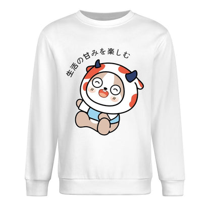 Front Patterned Long Sleeve TopNeat LooseFit