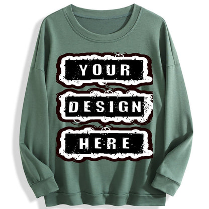 240g Crew Neck Sweatshirt - Gray-Green