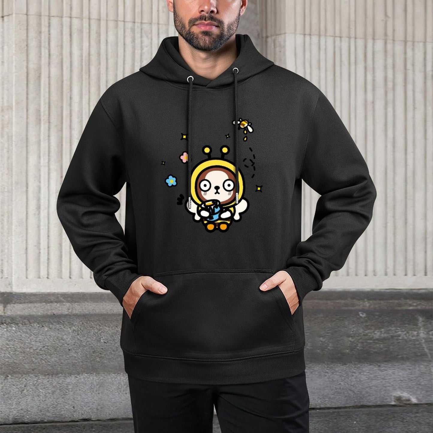 IPBR 250g Hooded Pocket Sweatshirt Front GraphicMen's Hooded  Sweatshirt4001236
