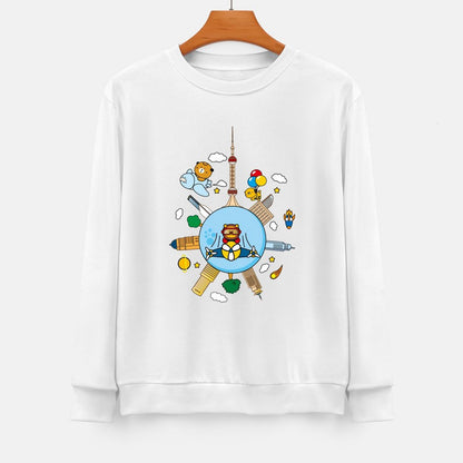 Front Patterned Long Sleeve TopLong Lasting Premium