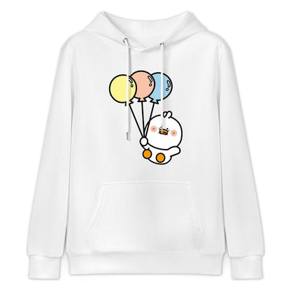 Heat-Transfer Simple Front Graphic Hoodies