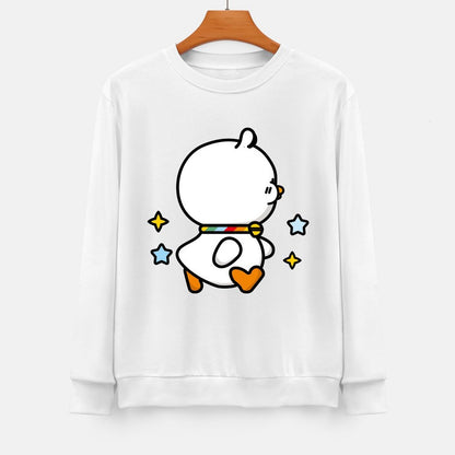 Front Patterned Long Sleeve TopCrisp Print Printed