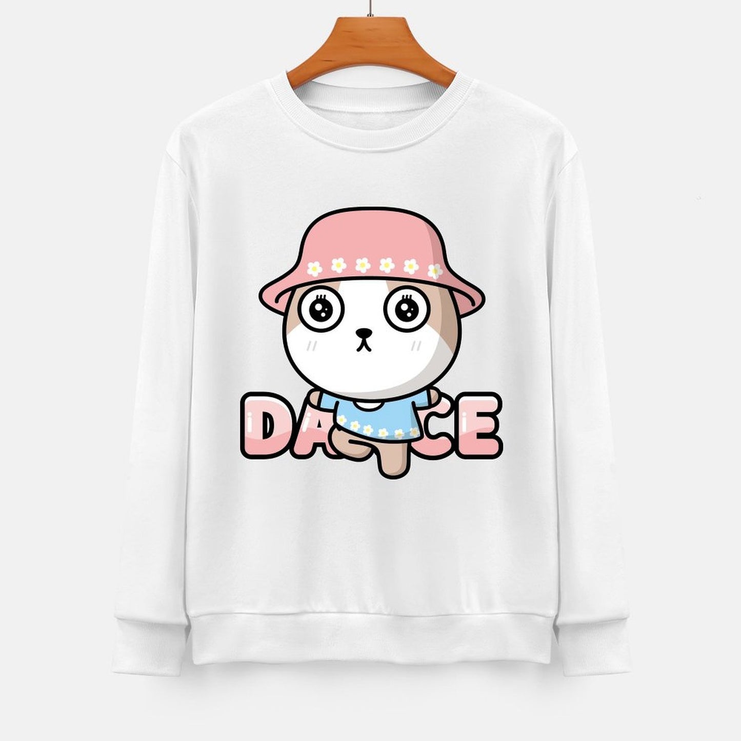 Front Patterned Long Sleeve TopBreathable