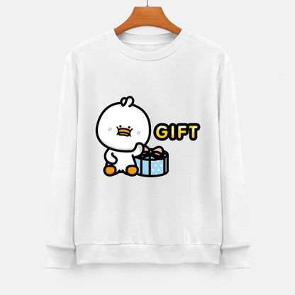 Front Patterned Long Sleeve TopSignature Solid