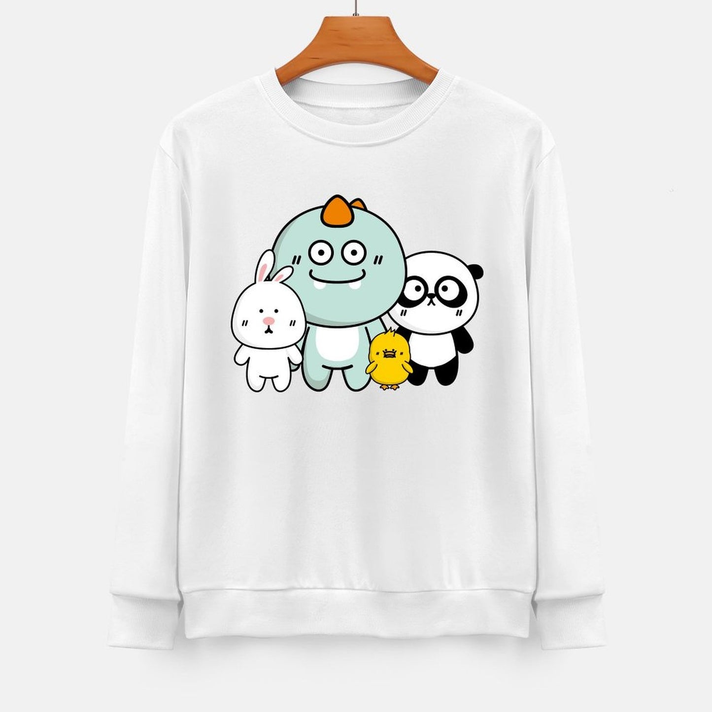 Front Patterned Long Sleeve TopDaily Premium