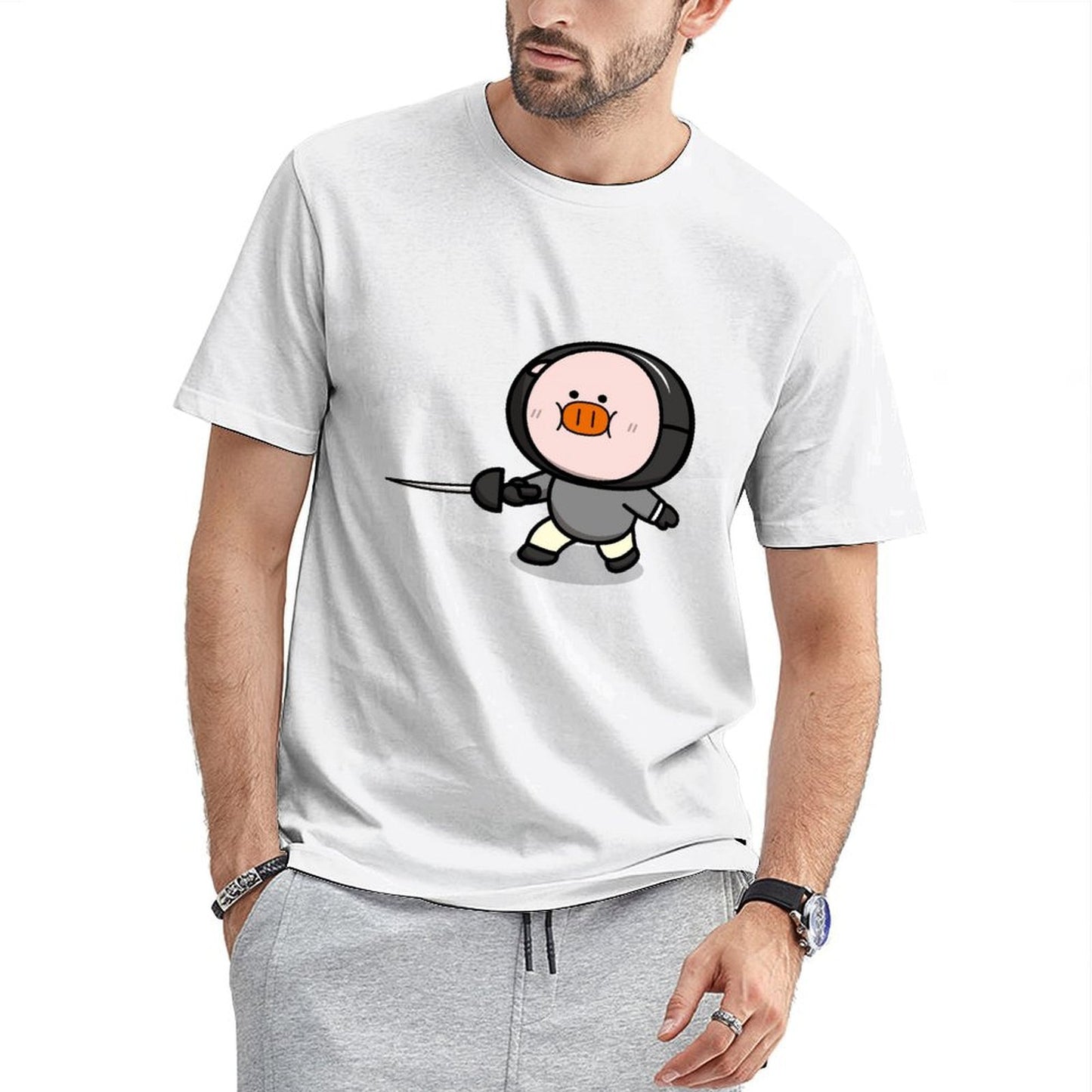 ClassicStyle Heat-Transfer Front Graphic T-shirt