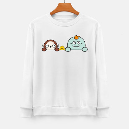 Front Patterned Long Sleeve TopBatch-Printed YearRound