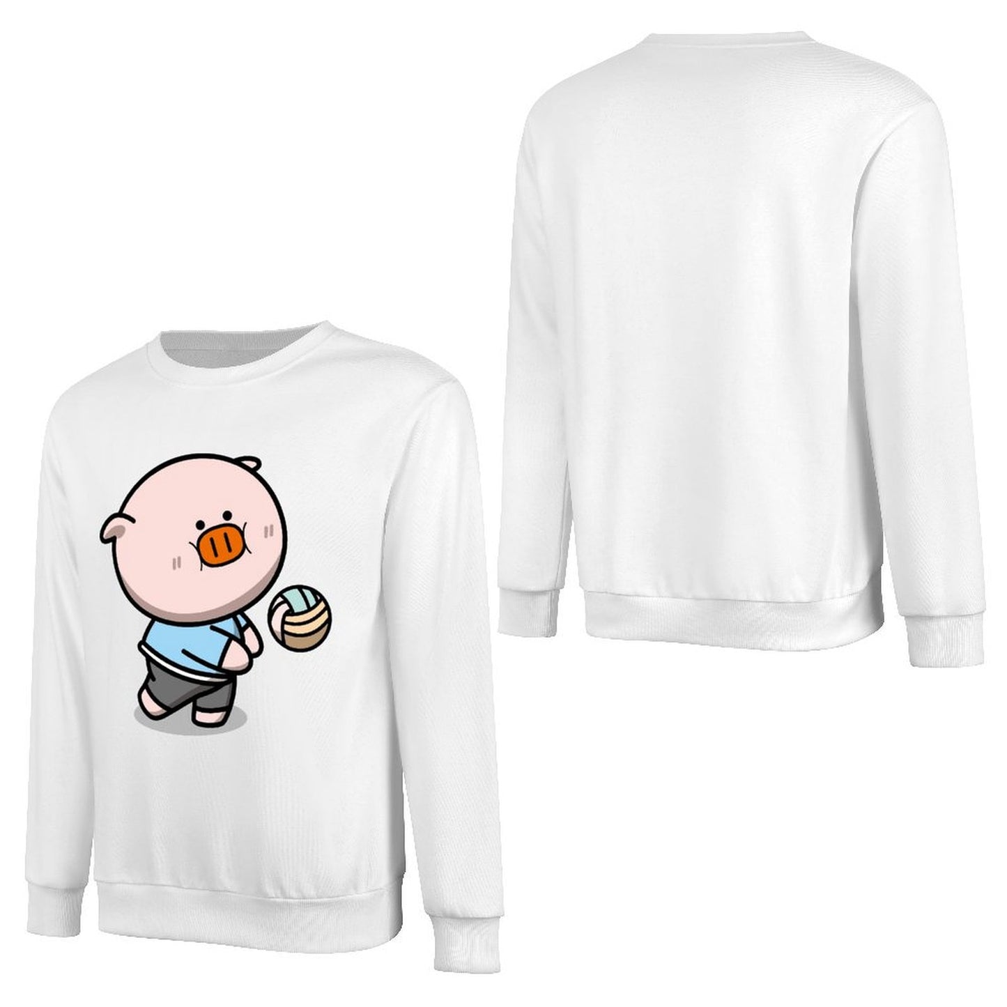 Front Patterned Long Sleeve TopSoftTouch Fitted