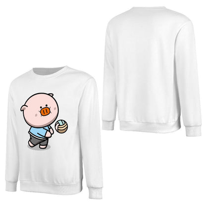 Front Patterned Long Sleeve TopSoftTouch Fitted