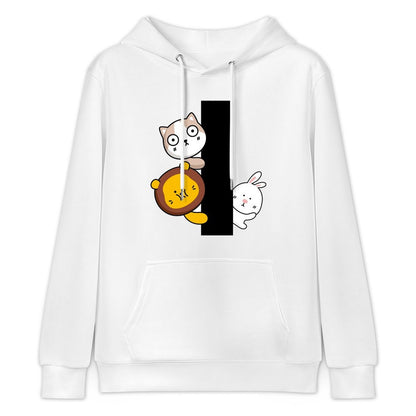 Active Casual Front Graphic Hoodies