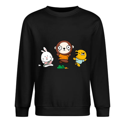 Front Patterned Long Sleeve TopEssential Softstyle