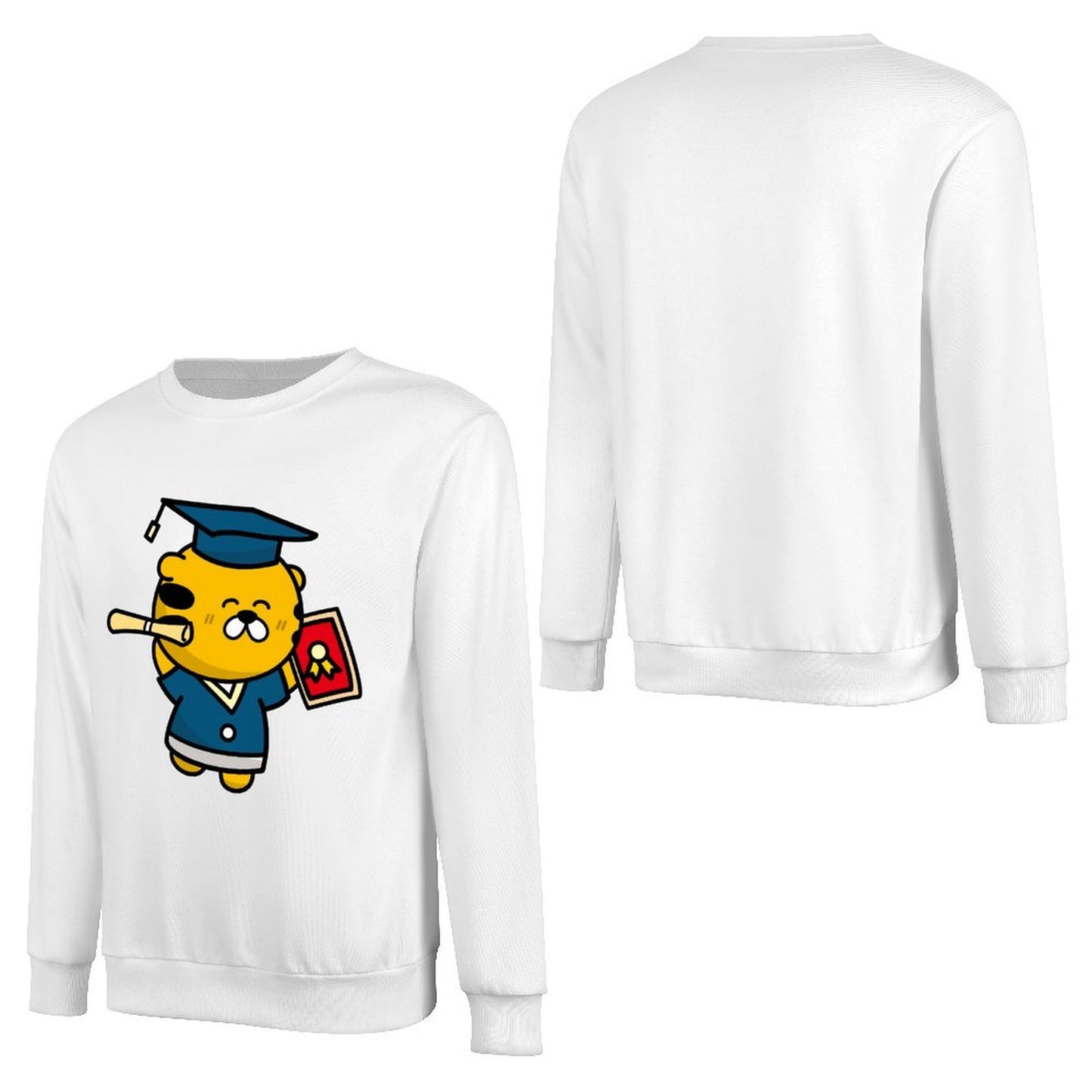 Front Patterned Long Sleeve TopUltra Durable AllSeason