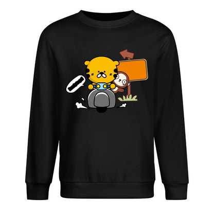 Front Patterned Long Sleeve TopMinimal EasyStyle