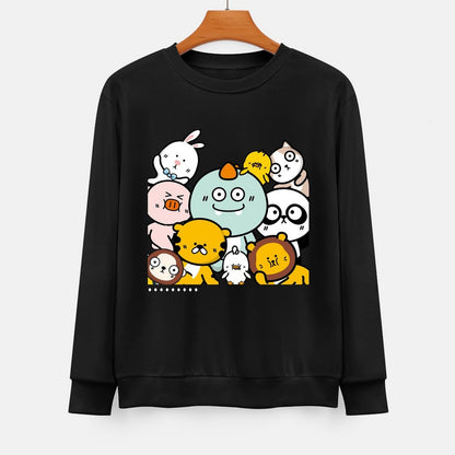 Front Patterned Long Sleeve TopIndoor Strong