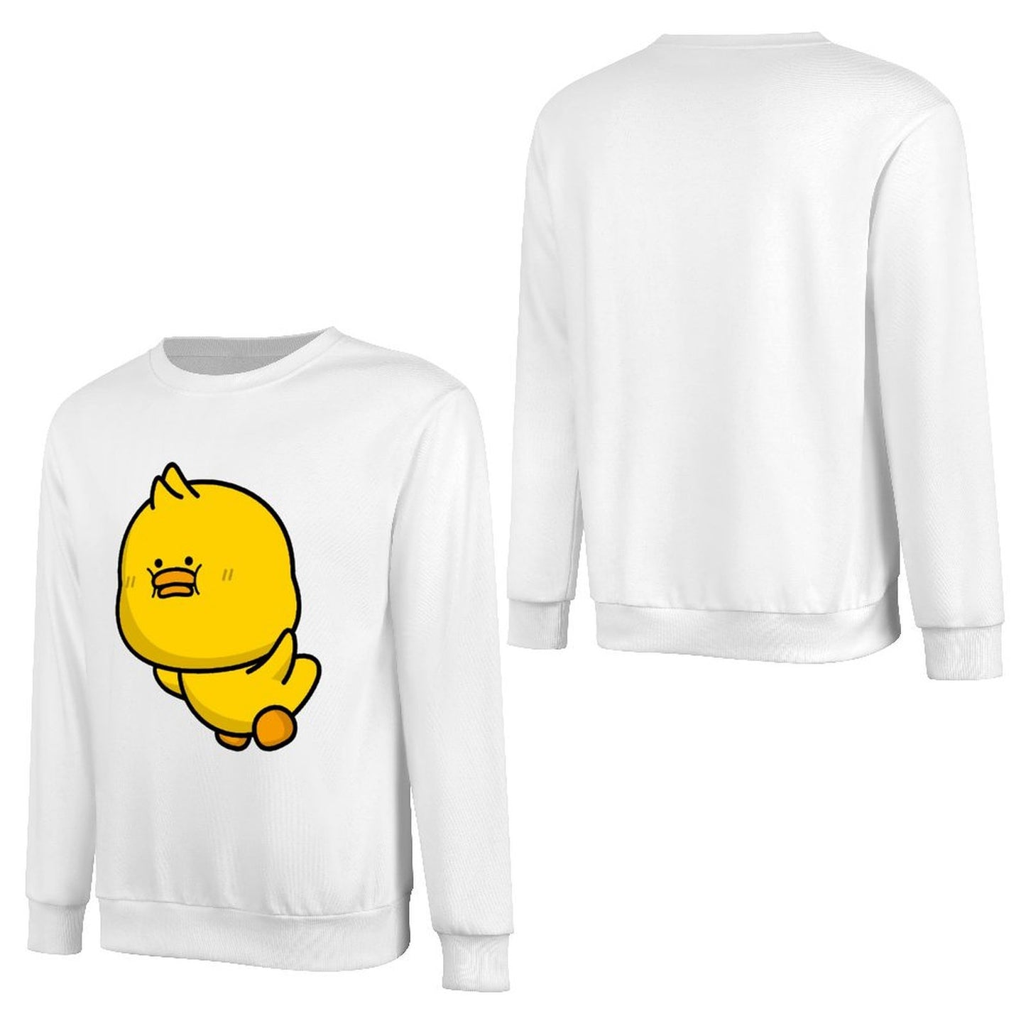 Front Patterned Long Sleeve TopCrisp Print PremiumSeries