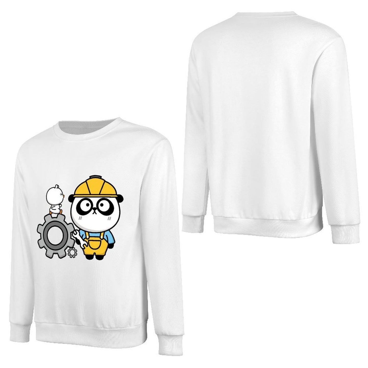 Front Patterned Long Sleeve Top Printing Neutral