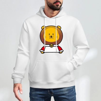 Retro Pure Front Graphic Hoodies