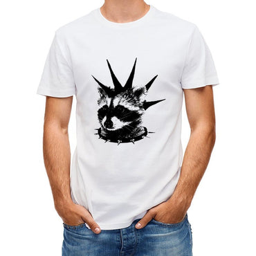 Inkmay Casual Cotton T-shirt Abstract Black And White Design Art Unisex T-shirtCityStyle Solid T-Shirt