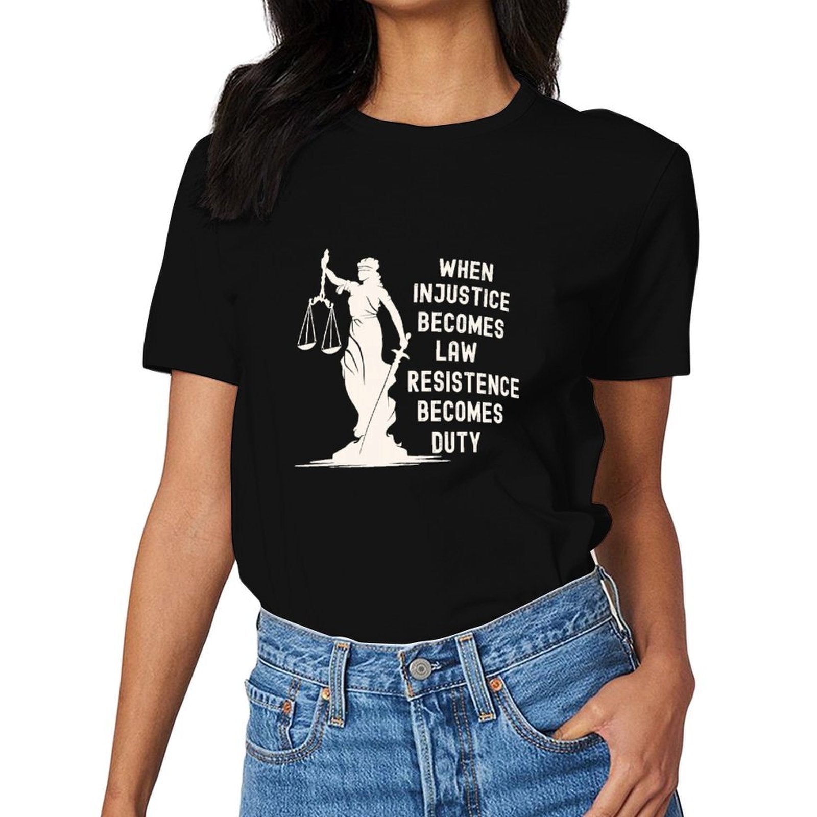 Inkmay Casual Cotton T-shirt Unisex T-shirtRelaxed Fit Durable T-Shirt